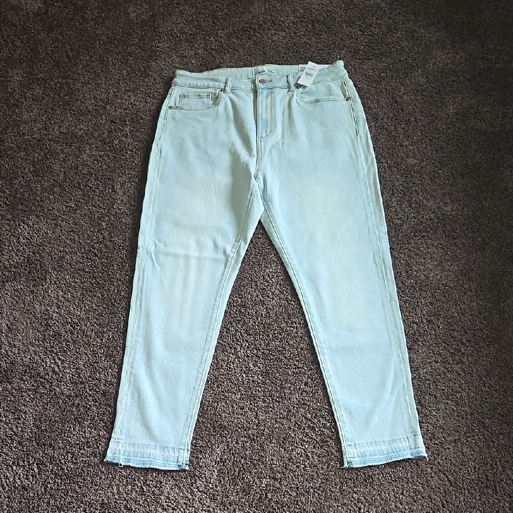 NEW Ann Taylor Loft Light Blue Curvy Skinny Jeans 30 10